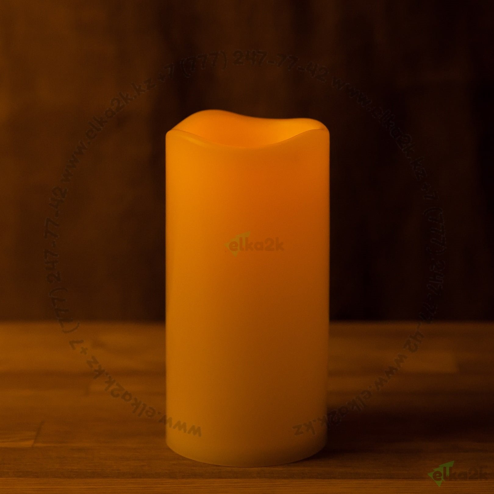 Световая декоративная свеча на батарейках 12 см тёплый свет