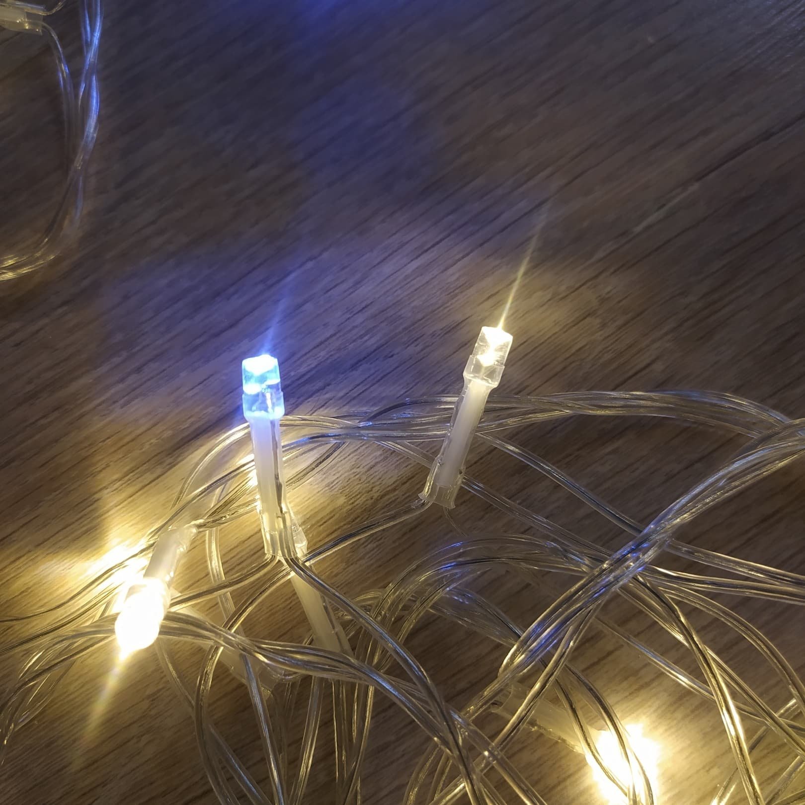Световая led гирлянда "Нить МИКС" 50 метров, 400 лампочек (НГ-226) тёплый-белый свет