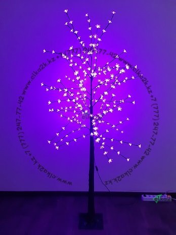 Светодиодное дерево "Сакура" 180 см фиолетовый свет