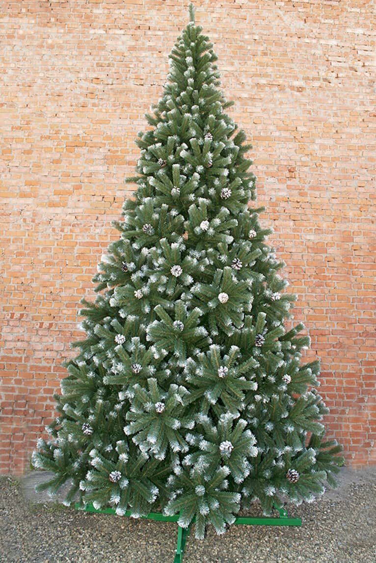 Большая новогодняя ель "Вирджиния заснеженная с шишками" от 3 до 8 метров