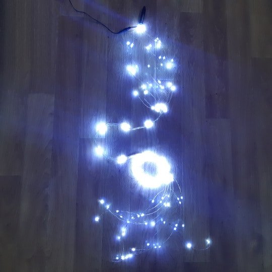 Светодиодная гирлянда branch light (конский хвост) 3,9 метра белый свет