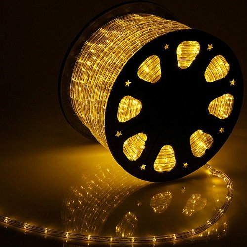 Уличная светодиодная гирлянда дюралайт жёлтого света 100 метров 2 070 LED лампочек