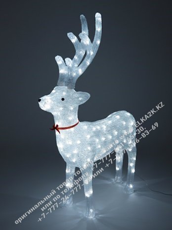 Акриловая световая фигура "Олень" 98 см (НФ-77)