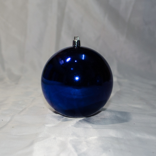 Большая елочная игрушка шар ксинего цвета для украшения елок и интерьера 10 см