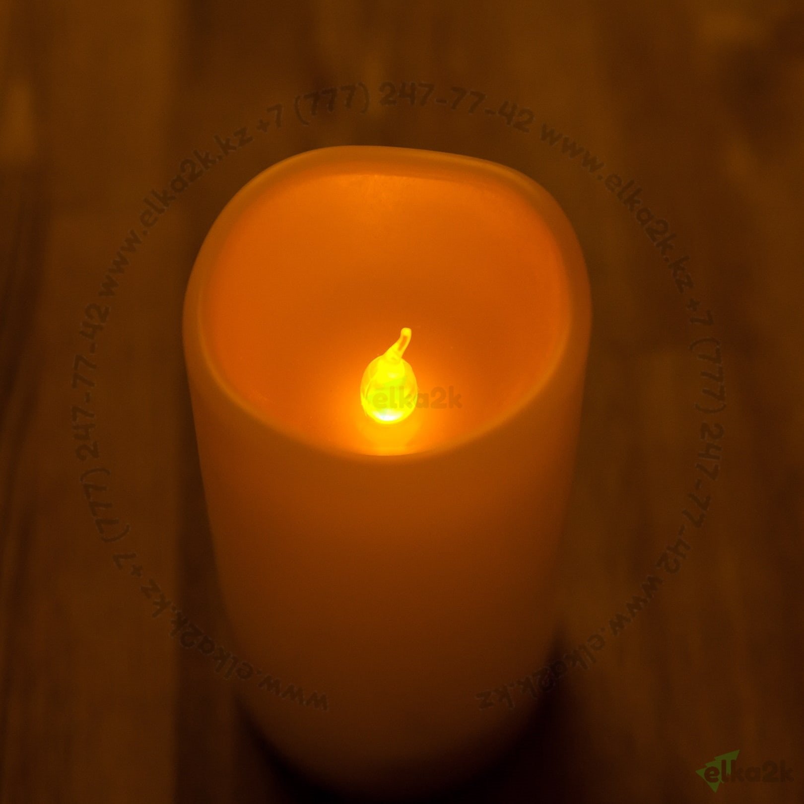 Светодиодная декоративная свеча на батарейках 12 см (СБ-4)