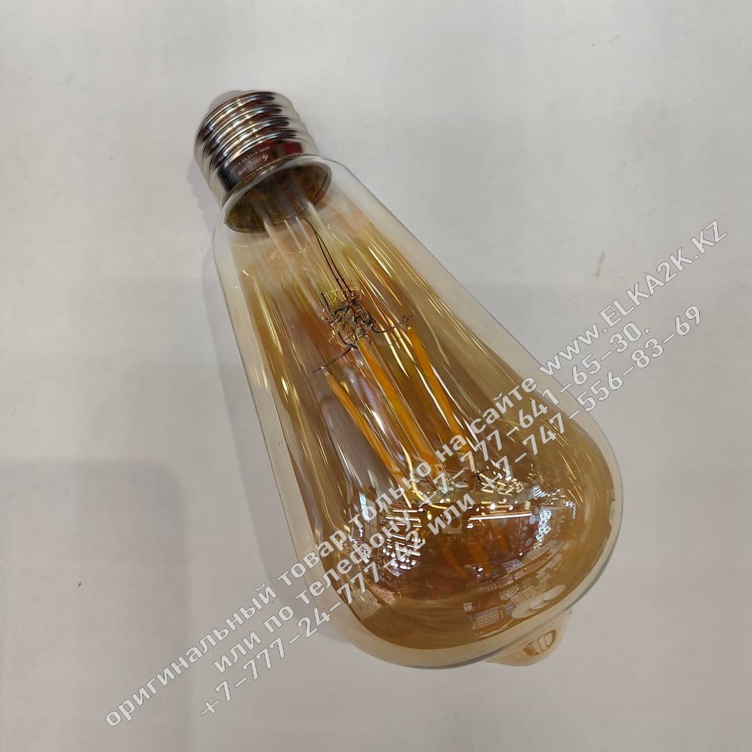 Филаментная лампа Е27 мощностью 6W в винтажном стиле (НГ-237) мощность 6w тёплый