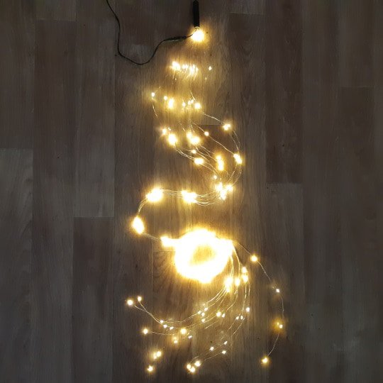 Световая гирлянда branch light (конский хвост) 3,9 метра теплый белый свет