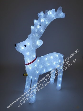 Новогодняя фигура из акрила "Олень" с подсветкой 65 см (НФ-08)