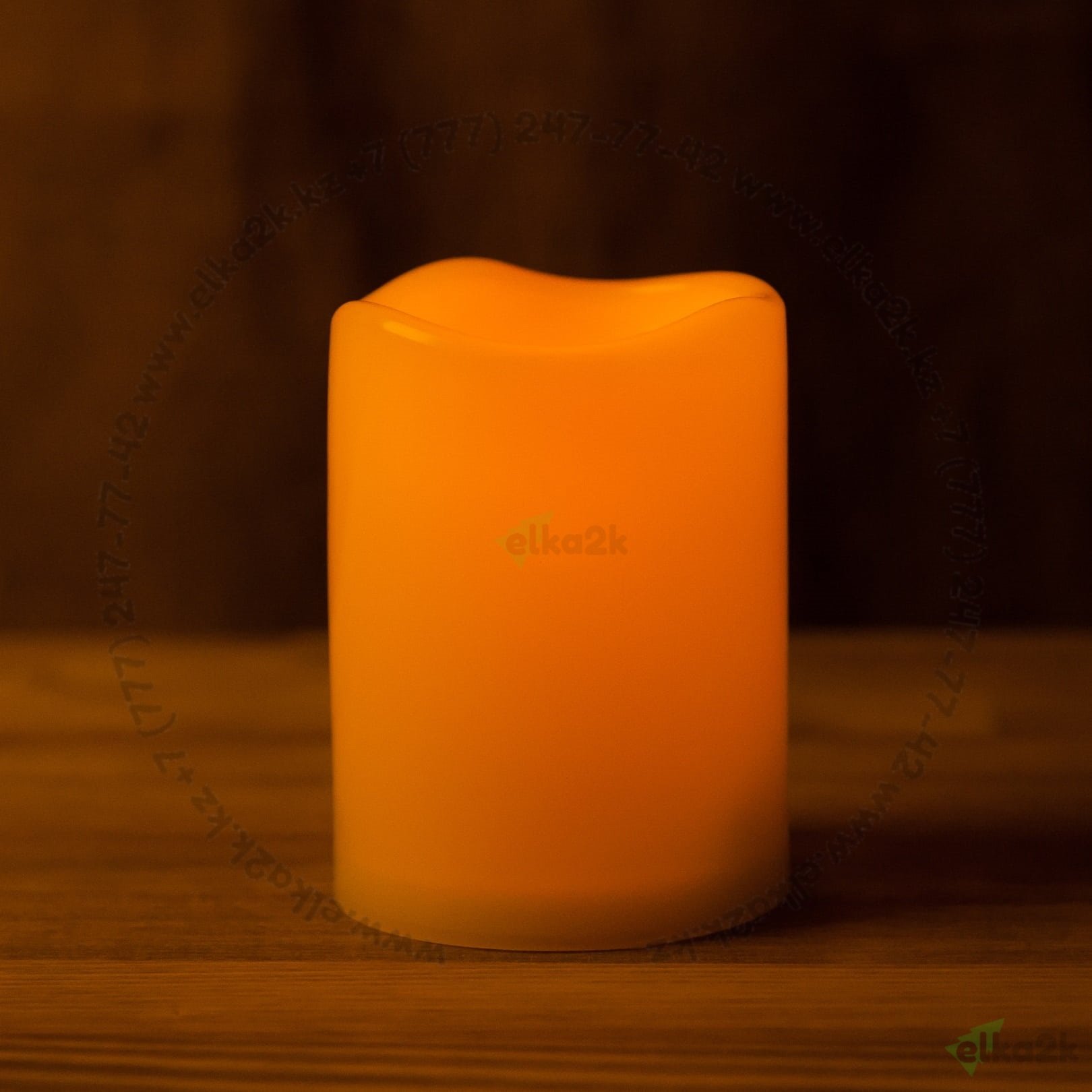 Светодиодная декоративная свеча на батарейках 10 см (СБ-3)