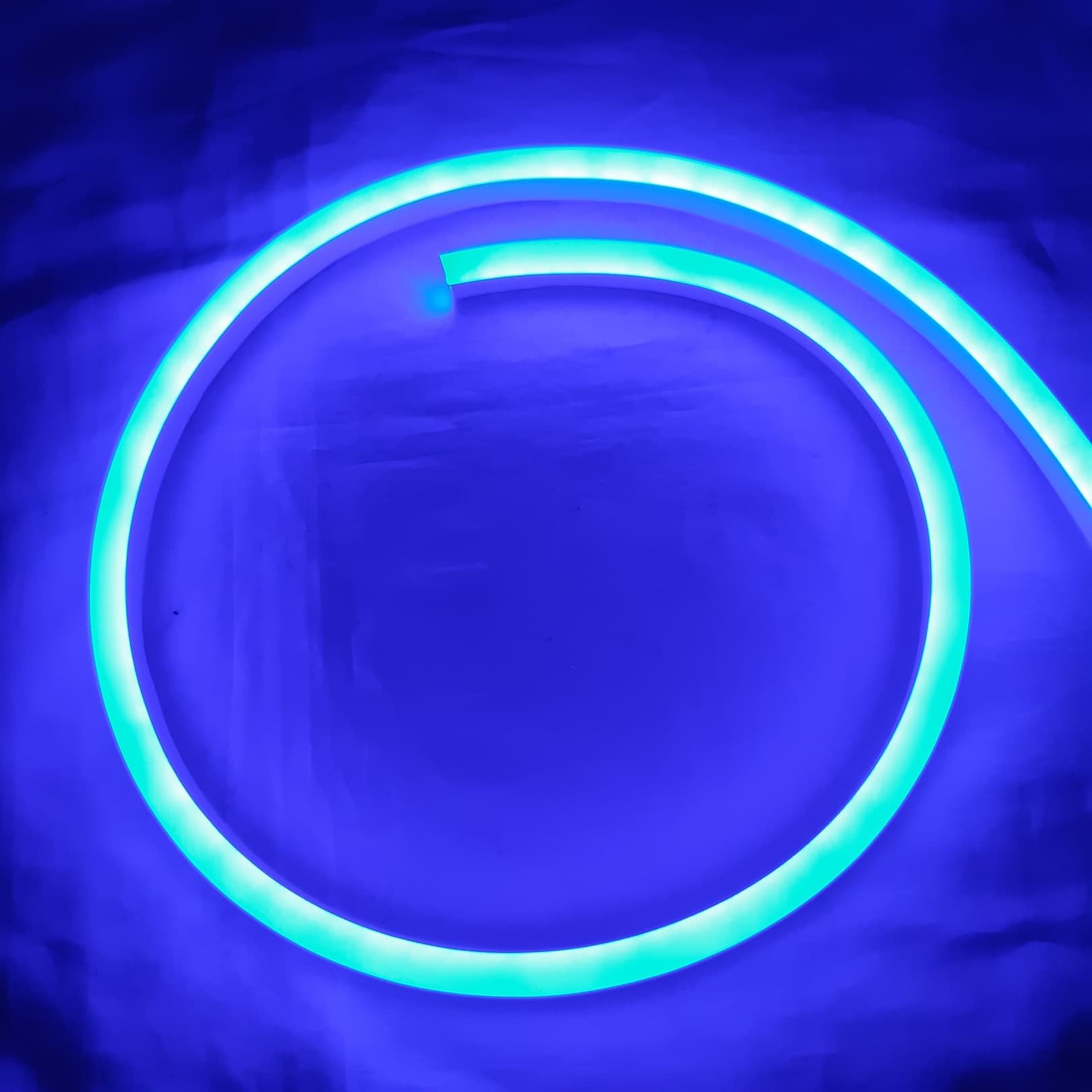 Светодиодный гибкий неон flex neon, 7*15 мм, синий цвет